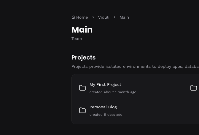 Console Navigation Improvements